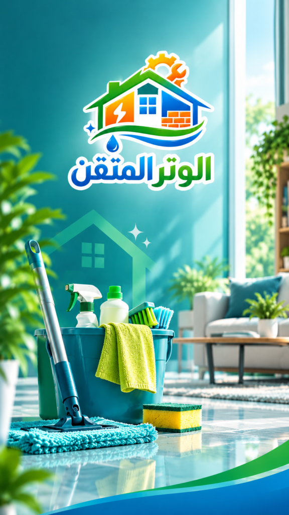 أدوات ومعدات تنظيف احترافية تستخدمها الوتر المتقن مؤسسة النظافة الشاملة بالقصيم